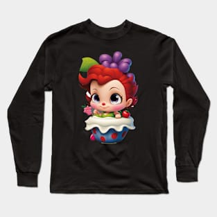 Cupcake Chibi Delight Long Sleeve T-Shirt